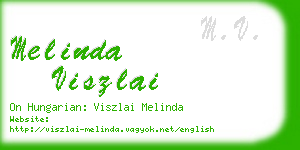 melinda viszlai business card